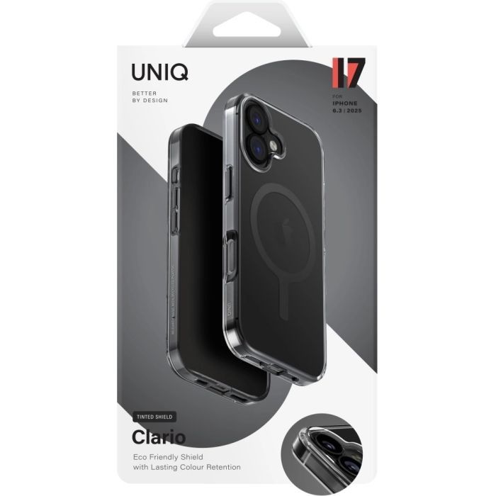 Чехол для мобильного телефона Uniq Clario iPhone 17 Magclick Charging Black (8886463694732) изображение 5