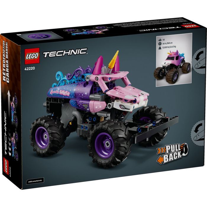 Конструктор LEGO Technic Monster Jam Sparkle Smash с функцией «Pull-Back» (42220) изображение 7