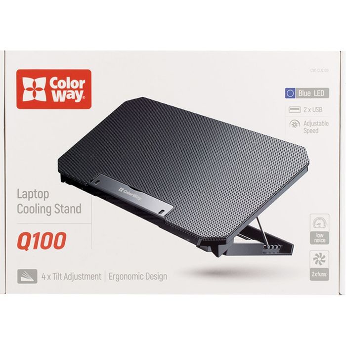 Подставка для ноутбука ColorWay Cooling Laptop Q100, 10-17 (CW-CLQ100) изображение 11