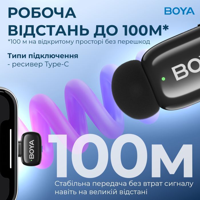 Микрофон Boya mini-14 Type-C Black (mini-14) изображение 10