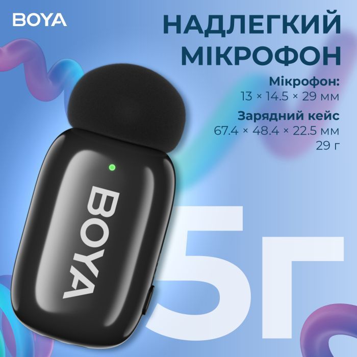 Микрофон Boya mini-14 Type-C Black (mini-14) изображение 7