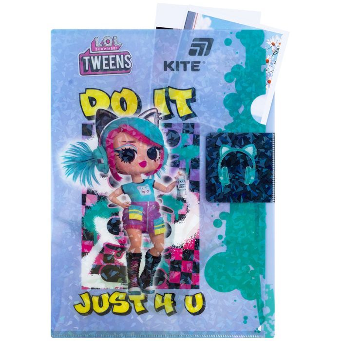 Папка - куточок Kite із клапаном A4 LOL (LO25-248) зображення 5