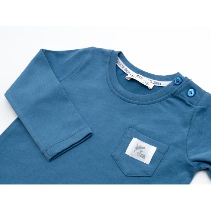 Кофта детская Breeze с кармашком (20826-74B-indigo) изображение 3