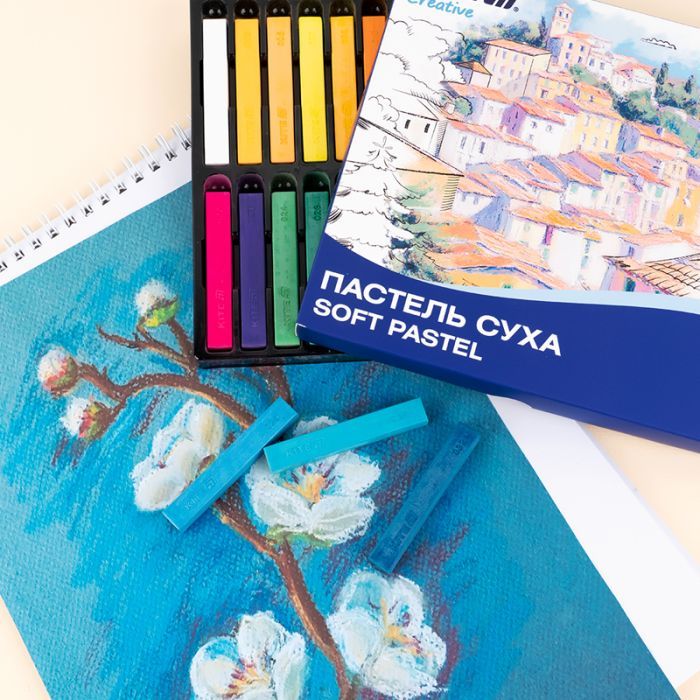 Пастель Kite Creative суха, 24 кольори (K-201-24) изображение 4