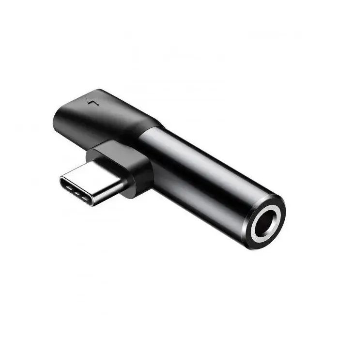 Перехідник USB-C M to USB-C F + 3.5mm F black Baseus (CATL41-01)