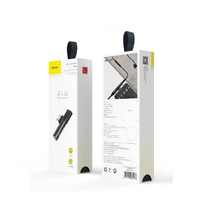 Перехідник USB-C M to USB-C F + 3.5mm F black Baseus (CATL41-01) зображення 3