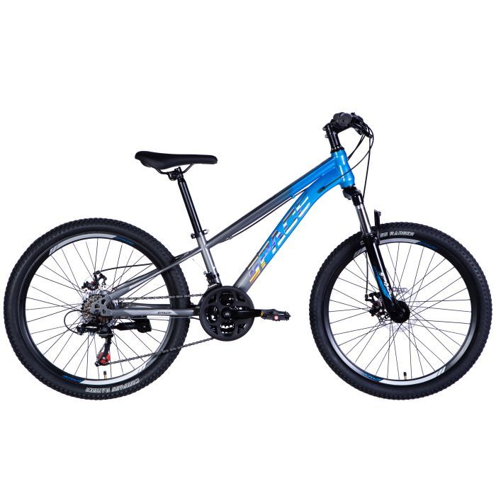 Велосипед Space 24" MARS DD FR рама-11" ST 2026 чорний з білим (OPS-SP-24-059)