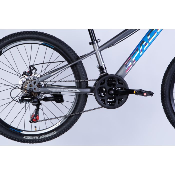 Велосипед Space 24" MARS DD FR рама-11" ST 2026 чорний з білим (OPS-SP-24-059) изображение 5