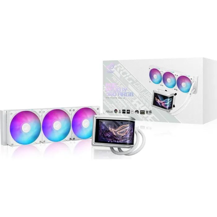 Система жидкостного охлаждения ASUS ROG-RYUO-IV-360-ARGB-WHITE (90RC01N2-B0EAY0) изображение 6