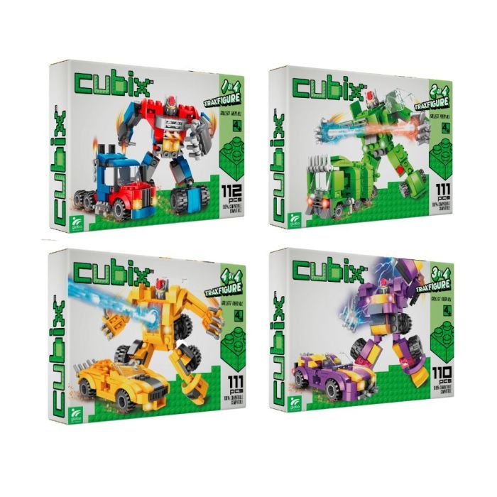 Конструктор Cubix Traxfigure 2-в-1, 4 в ассортименте (39727) изображение 2