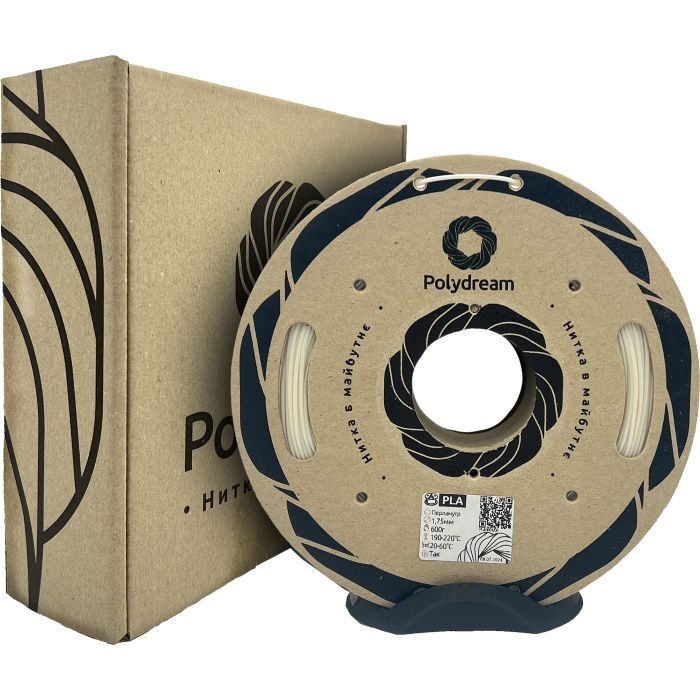 Пластик для 3D-принтера Polydream PLA 1,75mm 1,2кг Pearl (PLA9001/12) изображение 2