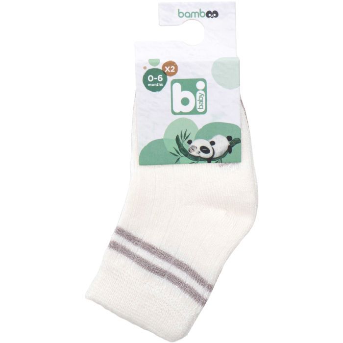 Носки детские Bibaby однотонные (68386-0-6-creamgray)