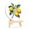 Картина по номерам Rosa Сонячні лимони", кругла, 15 см, з мольбертом (4823098548683) зображення 3