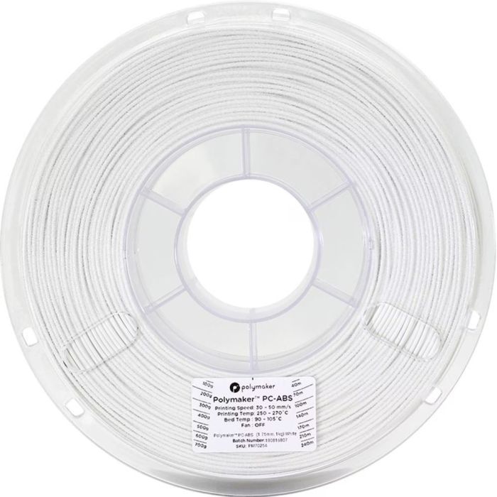 Пластик для 3D-принтера Polymaker PC-ABS 1,75mm1kg WHITE (PC04002) зображення 2