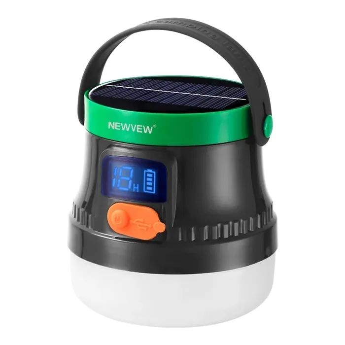Фонарь NEWVEW NV-E936 50W Solar Panel 2600mAh Green (NWVW-NV-E936-GN)