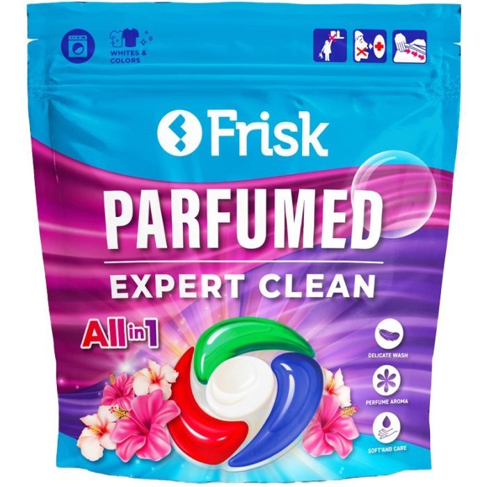 Капсулы для стирки Frisk Parfumed Expert Clean 12 шт. (4820197123483)