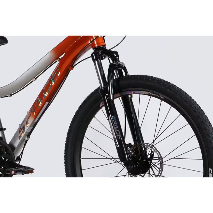 Велосипед Space 26" LYRA DD FR рама-13" AL 2026 сріблясто-зелений (OPS-SP-26-099) зображення 4