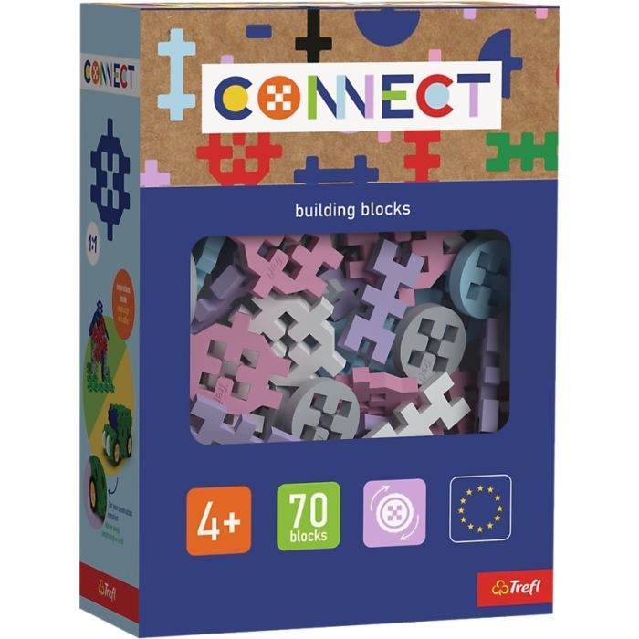 Конструктор Trefl Connect набор деталей конструктора, 70 деталей (girls) (5900511619829)