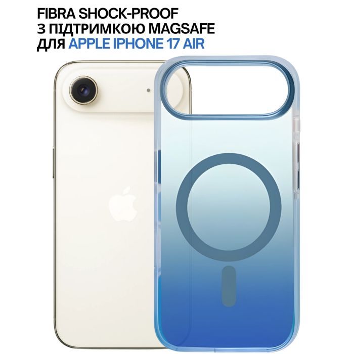 Чехол для мобильного телефона BeCover FIBRA Shock-Proof MagSafe Apple iPhone 17 Air Blue (715451) изображение 4