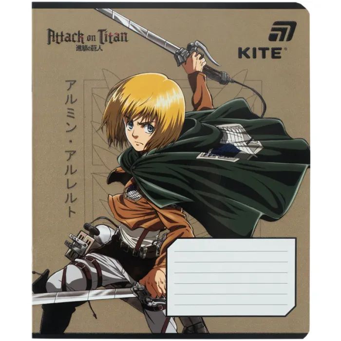 Зошит Kite Attack on Titan, 18 аркушів, клітинка (AT26-236) зображення 5
