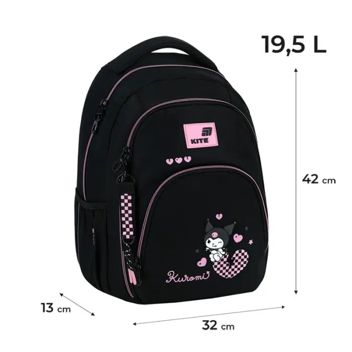 Рюкзак шкільний Kite Education teens 905M Kuromi (HK26-905M) зображення 12