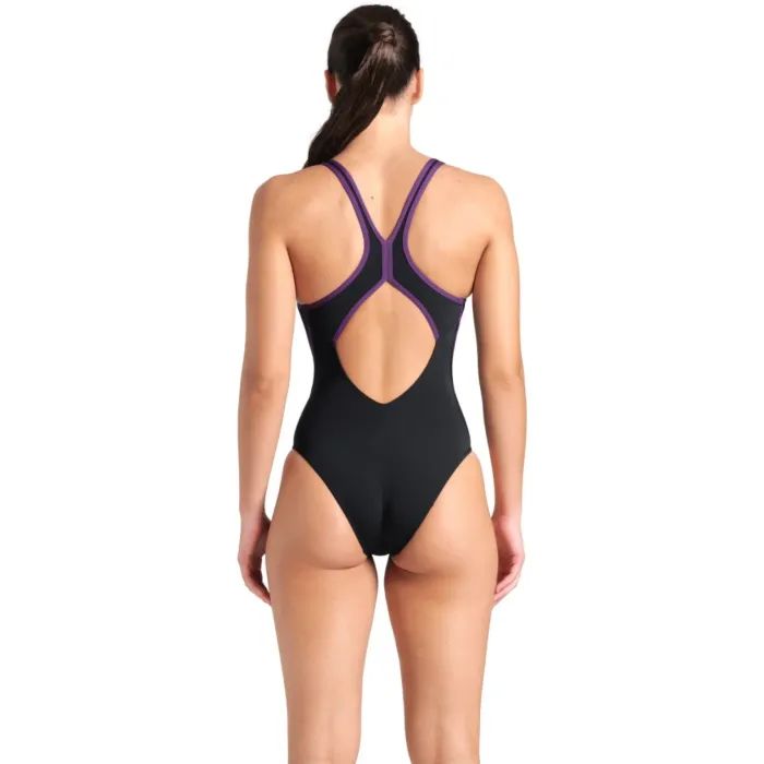 Купальник Arena Pro_File Swimsuit Solid 008055-510 чорний, білий 42 (3468337414339) зображення 2