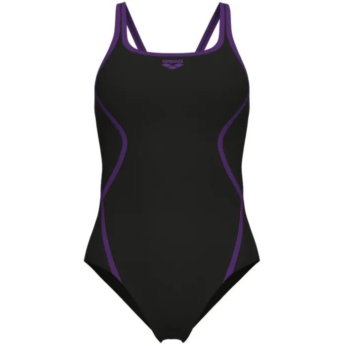 Купальник Arena Pro_File Swimsuit Solid 008055-510 чорний, білий 42 (3468337414339) зображення 3