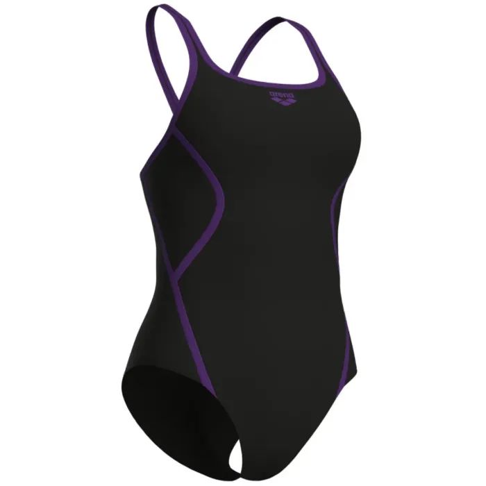 Купальник Arena Pro_File Swimsuit Solid 008055-510 чорний, білий 42 (3468337414339) зображення 4