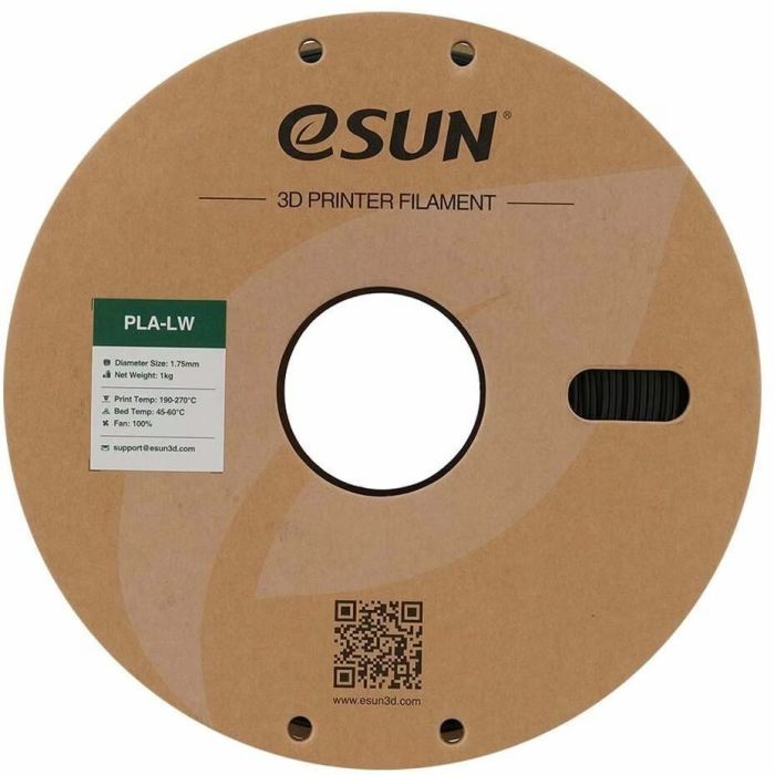 Пластик для 3D-принтера eSUN PLA LW 1,75mm 1kg BLACK (PLA-LW175B1P1) зображення 2