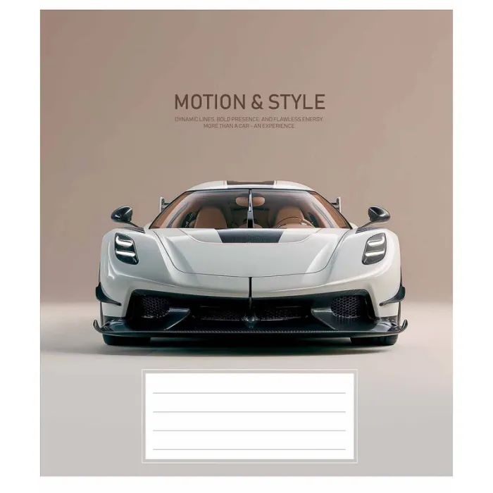 Зошит Школярик Motion and style 60 аркушів клітинка (060-3692K) зображення 4