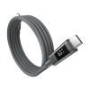 Дата кабель USB-C to USB-C 1.2m PD60W magnetic digital display nylon gray Choetech (XCC-1067-GY) изображение 10
