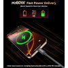 Дата кабель USB-C to USB-C 1.2m PD60W magnetic digital display nylon gray Choetech (XCC-1067-GY) изображение 3
