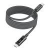 Дата кабель USB-C to USB-C 1.2m PD60W magnetic digital display nylon gray Choetech (XCC-1067-GY) изображение 9