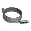 Дата кабель USB-C to USB-C 1.2m PD60W magnetic digital display nylon gray Choetech (XCC-1067-GY)