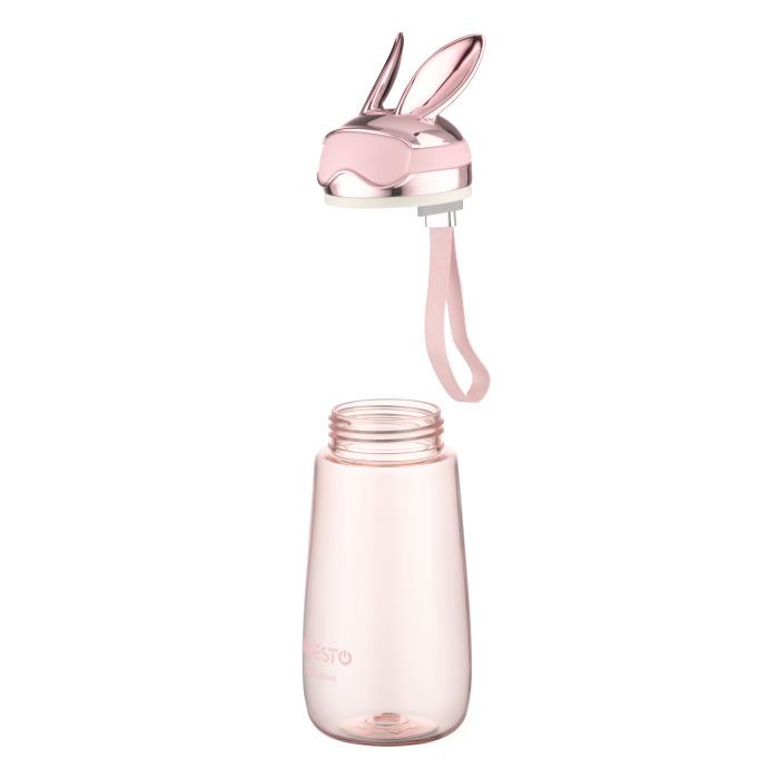 Пляшка для води Ardesto Bunny 600мл, пластик, рожевий (AR2260BP) зображення 4