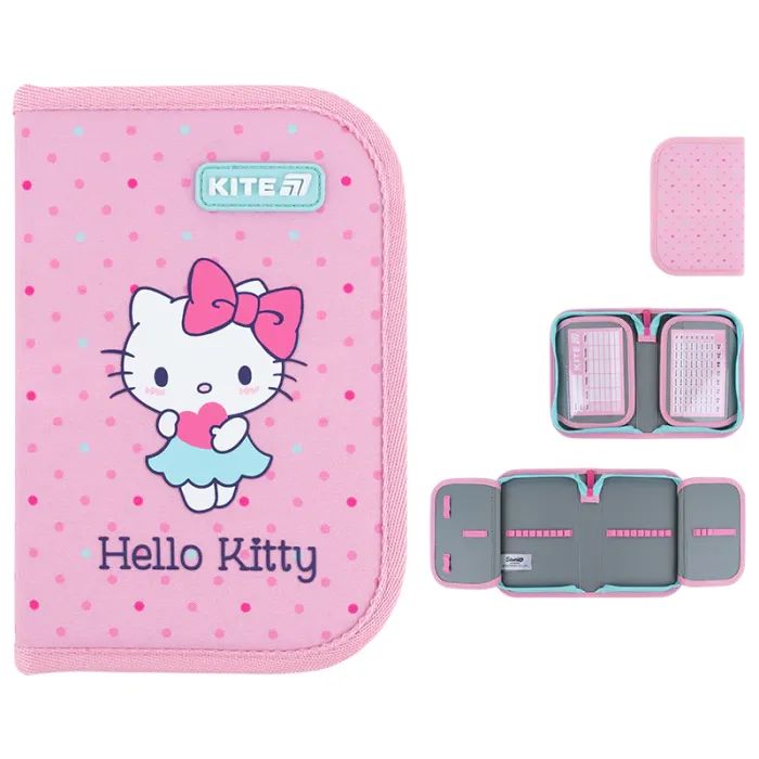 Пенал Kite Hello Kitty 622 HK , без наповнення, 1 відділення, 2 відвороти (HK26-622)