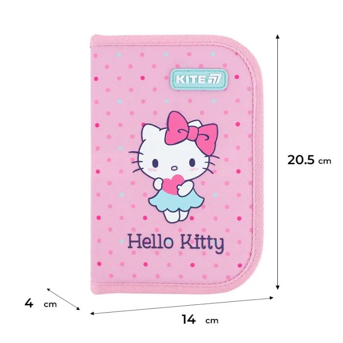 Пенал Kite Hello Kitty 622 HK , без наповнення, 1 відділення, 2 відвороти (HK26-622) изображение 6