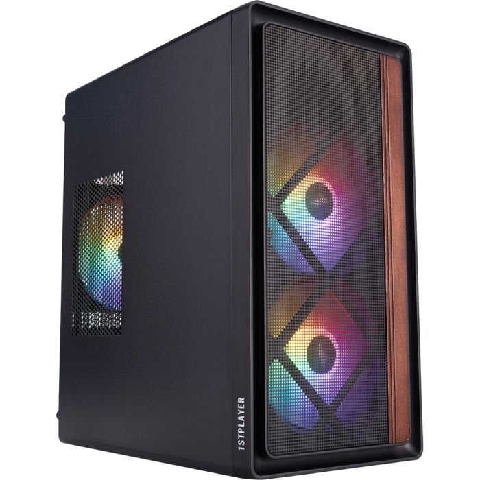 Корпус для ПК 1stPlayer WD1-BK-3F1