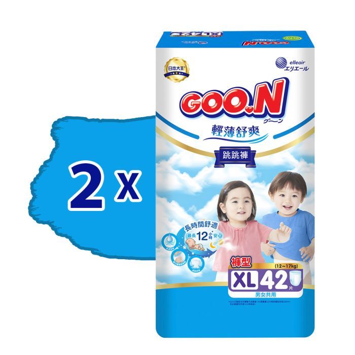 Підгузки GOO.N Slim & Comfortable Розмір 5 XL 12-17 кг 42 шт (21001093) зображення 2