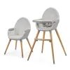 Стілець для годування Kinderkraft 2 в 1 Fini 2 Grey (5902533924509)