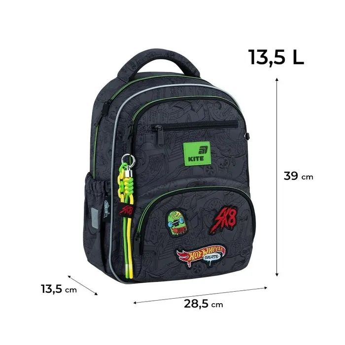 Рюкзак школьный Kite Education 773 Hot Wheels (HW26-773M) изображение 2