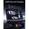 Дата кабель USB-C to USB-C 1.0m 240W 480Mbps braided black Ugreen (85973) изображение 2