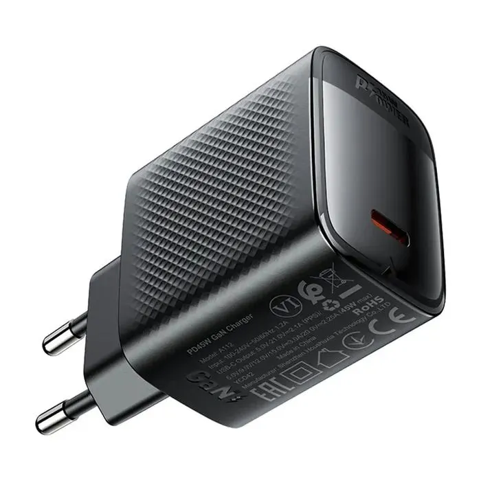 Зарядное устройство Acefast A112 USB-C PD45W GaN black (6974316284055) изображение 3
