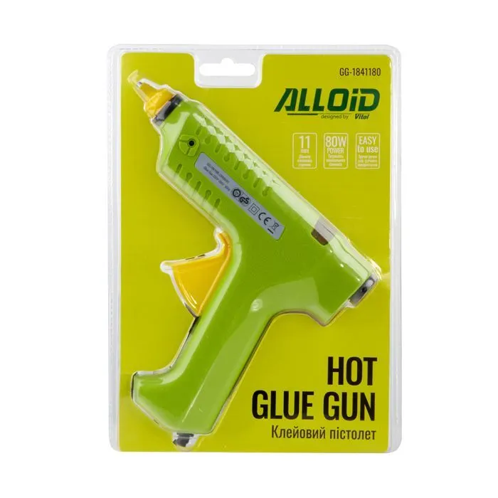 Клеевой пистолет Alloid Alloid. Клейовий пістолет 80Вт, 11мм (GG-1841180) изображение 4