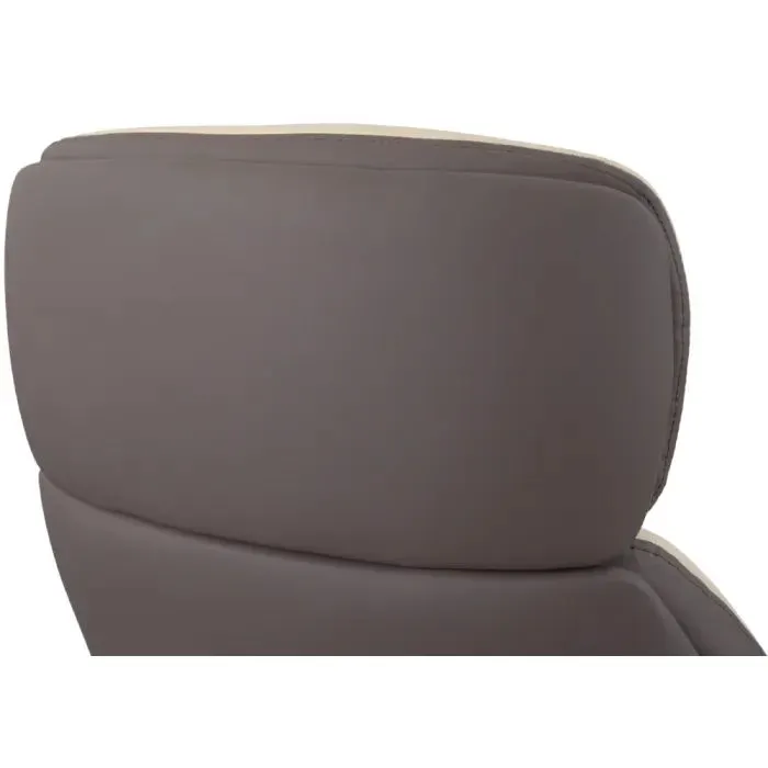Офисное кресло Аклас Драгобрат, AL MB, Кожа LC-F Beige/PU Dark Brown (00179841) изображение 11