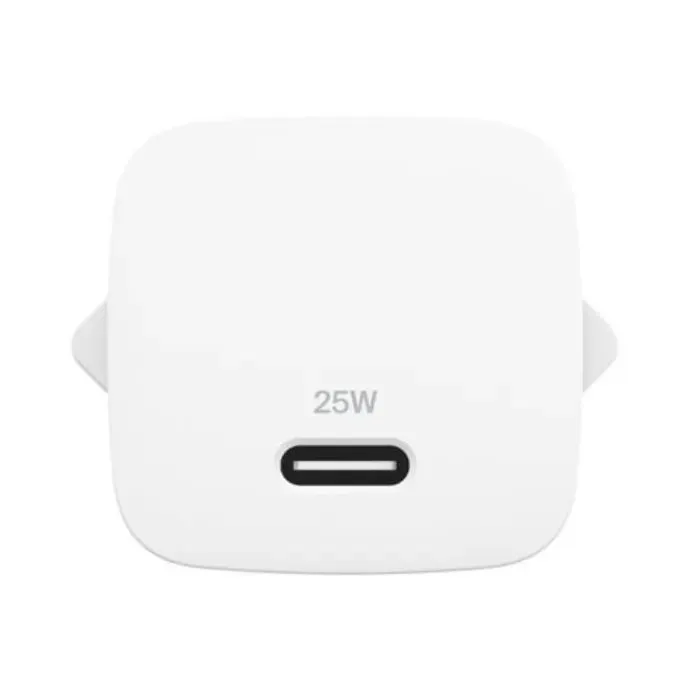 Зарядное устройство Belkin USB-C PD25W PD3.1 + cable USB-C to USB-C 1.0m white (WCA012KQ1MWH-B6) изображение 2
