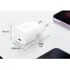 Зарядное устройство Belkin USB-C PD25W PD3.1 + cable USB-C to USB-C 1.0m white (WCA012KQ1MWH-B6) изображение 2