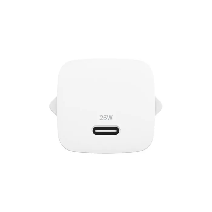 Зарядное устройство Belkin USB-C PD25W PD3.1 + cable USB-C to USB-C 1.0m white (WCA012KQ1MWH-B6) изображение 3