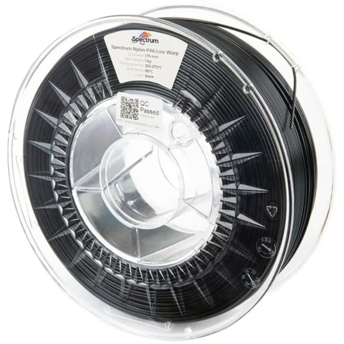 Пластик для 3D-принтера Spectrum PA6 Low Warp 1.75mm Black 1kg (80891)