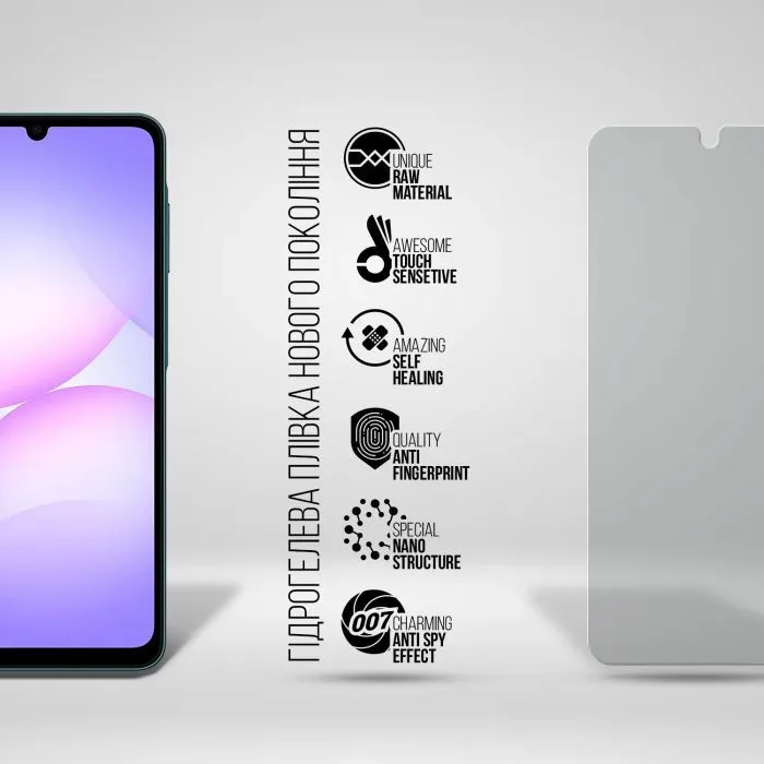 Плівка захисна Armorstandart Anti-spy hydrogel Samsung A07s 4G (ARM93776) зображення 2